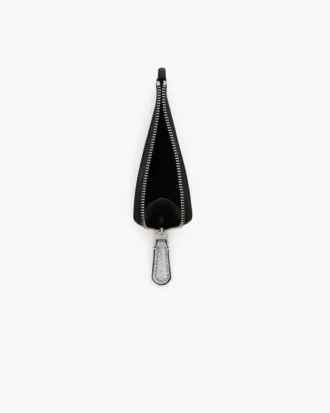 Kaplamalı Glitter Everyday Top Zip Charm Cüzdan