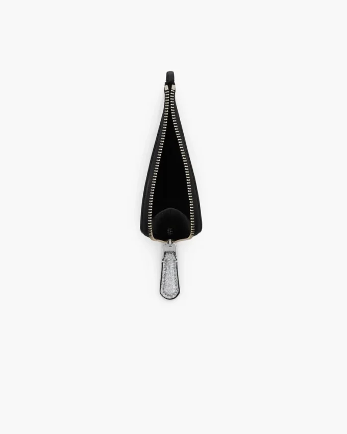 Kaplamalı Glitter Everyday Top Zip Charm Cüzdan Kaplamalı Glitter Everyday Top Zip Charm Cüzdan