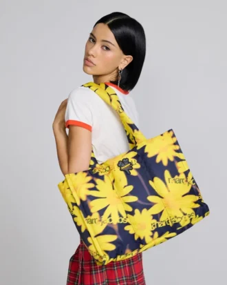 Lazer Çiçekli Tote Çanta