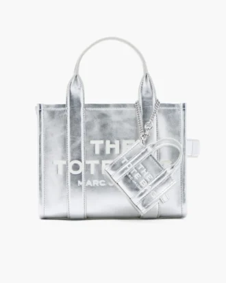 Metalik Deri Nano Tote Charm