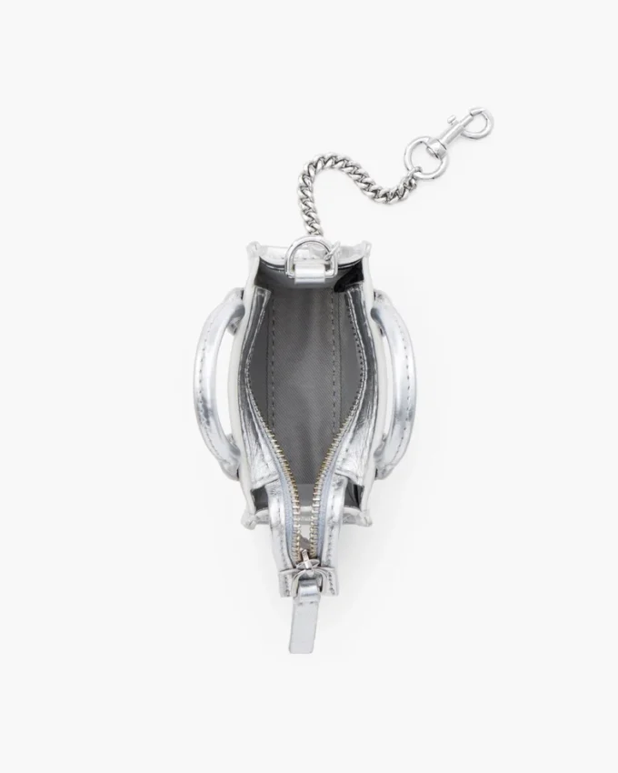 Metalik Deri Nano Tote Charm