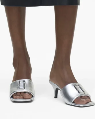 Metalik J Marc Topuklu Sandal