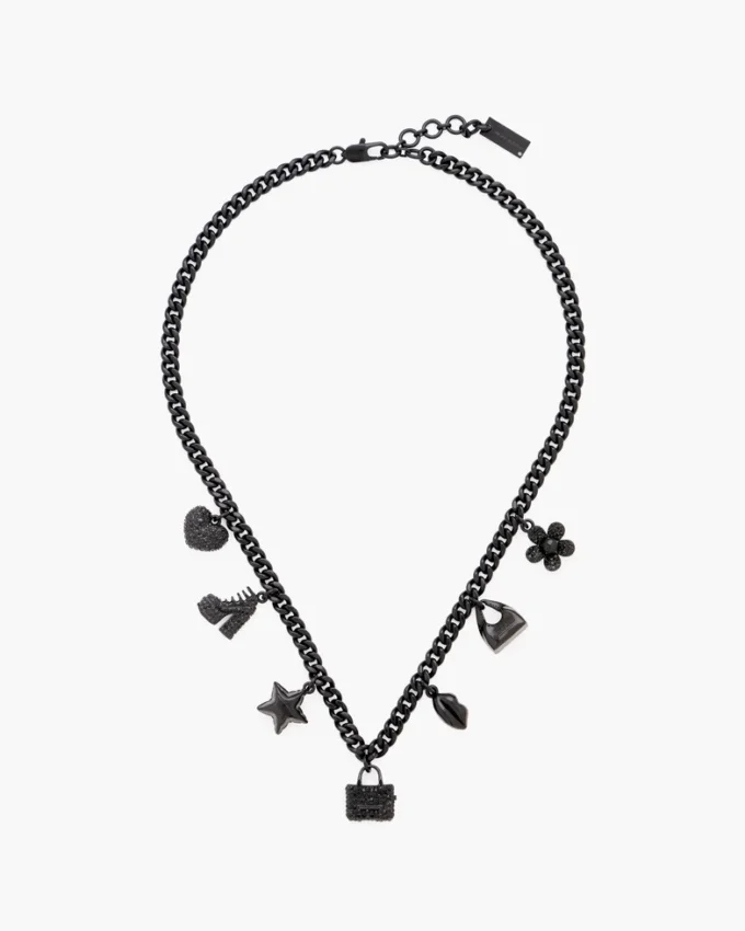 Mini Icon Pave Charm Kolye