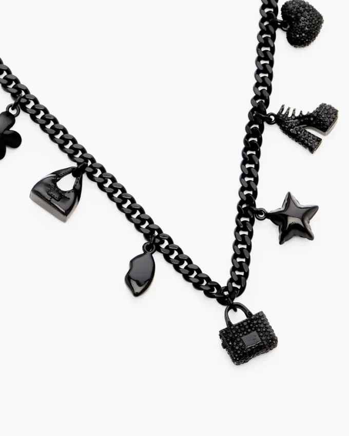 Mini Icon Pave Charm Kolye