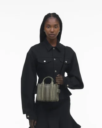 Monogram Deri Çapraz Askılı Tote Bag