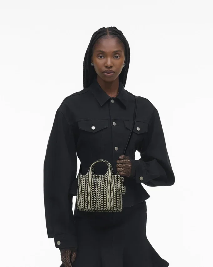 Monogram Deri Çapraz Askılı Tote Bag Monogram Deri Çapraz Askılı Tote Bag