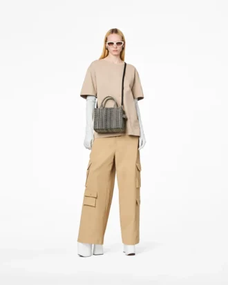 Monogram Deri Küçük Tote Bag