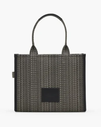 Monogram Jakarlı Büyük Tote Bag
