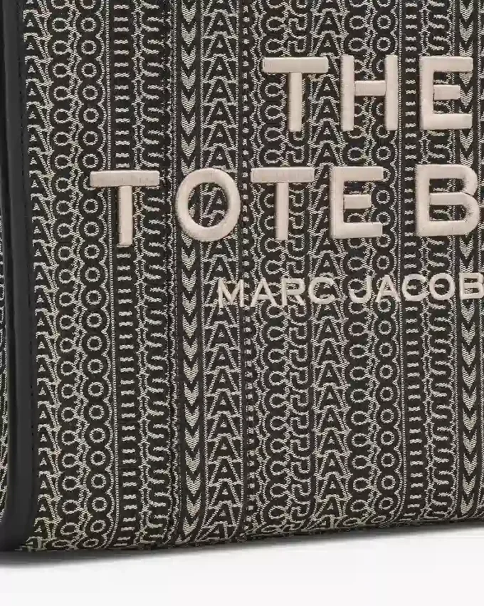 Monogram Jakarlı Büyük Tote Bag Monogram Jakarlı Büyük Tote Bag