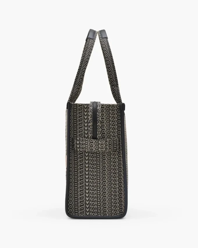Monogram Jakarlı Büyük Tote Bag Monogram Jakarlı Büyük Tote Bag