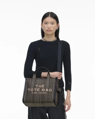 Monogram Jakarlı Orta Boy Tote Bag