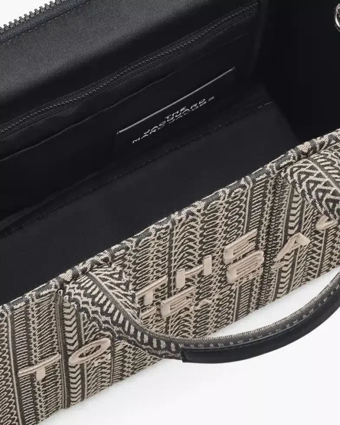Monogram Jakarlı Orta Boy Tote Bag