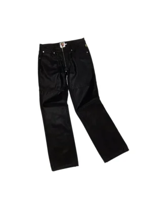 Önden Fermuarlı Kaplamalı Jean