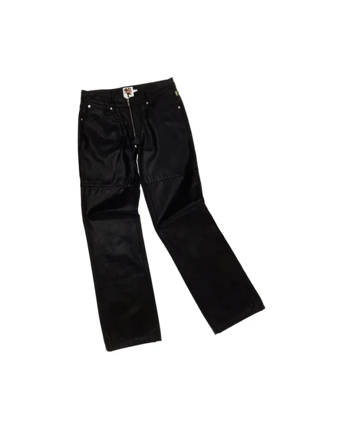 Önden Fermuarlı Kaplamalı Jean