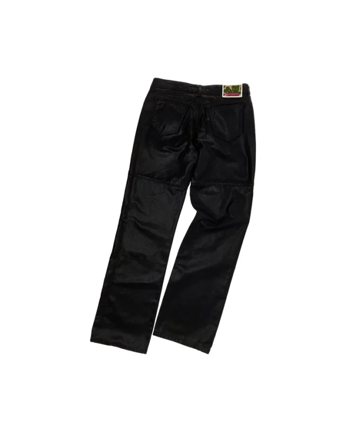 Önden Fermuarlı Kaplamalı Jean
