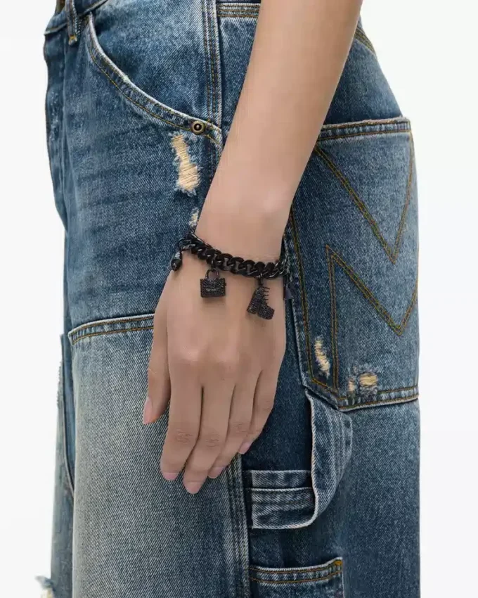 Pave Mini İkon Charm Bilezik Pave Mini İkon Charm Bilezik
