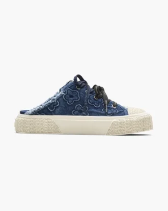 Puffy Daisy Denim Sneaker Mule