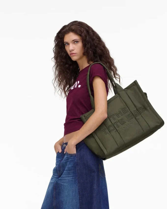 Puffy Naylon Büyük Tote Bag