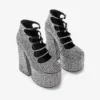 Rhinestone Kiki Ayak Bileği Botu Rhinestone Kiki Ayak Bileği Botu