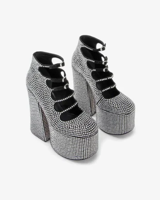 Rhinestone Kiki Ayak Bileği Botu