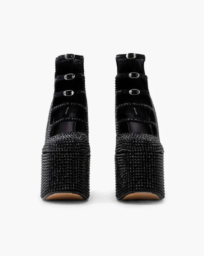 Rhinestone Kiki Ayak Bileği Botu Rhinestone Kiki Ayak Bileği Botu