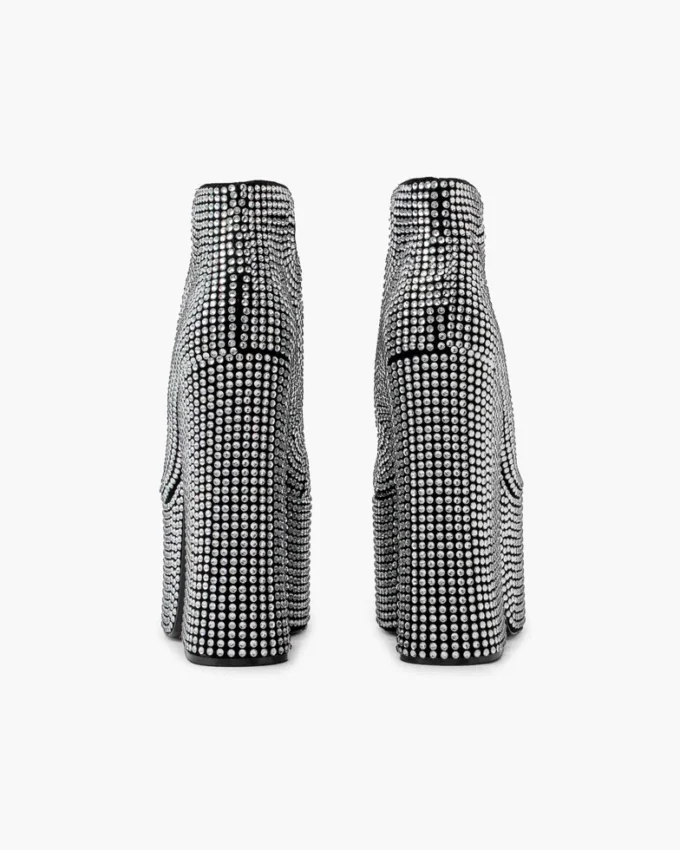 Rhinestone Kiki Ayak Bileği Botu Rhinestone Kiki Ayak Bileği Botu