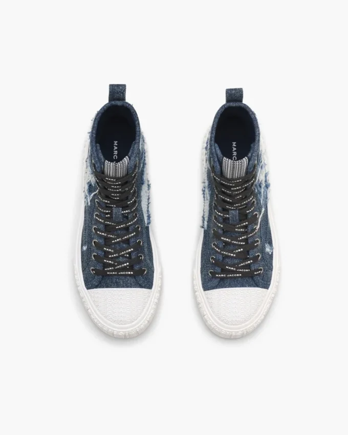 Rip And Repair Denim Yüksek Bilekli Spor Ayakkabı Rip And Repair Denim Yüksek Bilekli Spor Ayakkabı