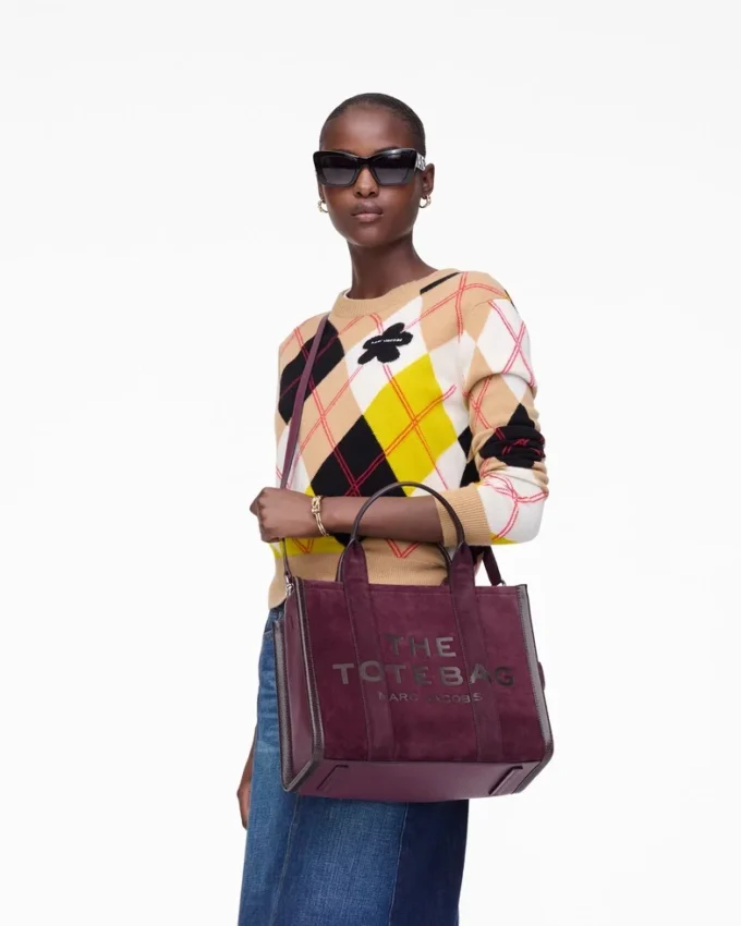 Süet Orta Boy Tote Bag