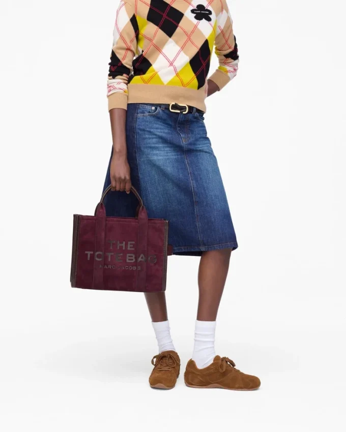 Süet Orta Boy Tote Bag