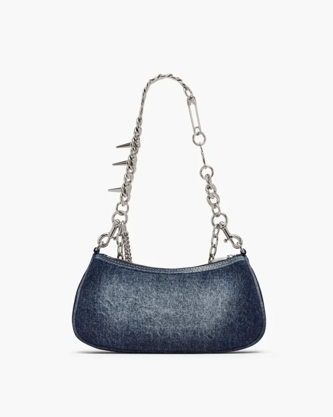 Soluk Denim Charm Omuz Çantası Soluk Denim Charm Omuz Çantası