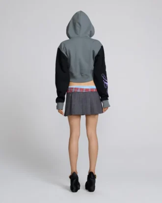 Take My Heart Fermuarlı Kapüşonlu Sweatshirt
