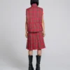 Tartan Puffer Yelek