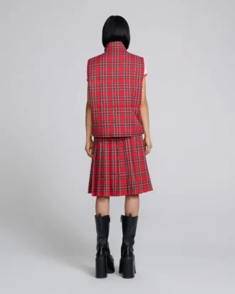 Tartan Puffer Yelek