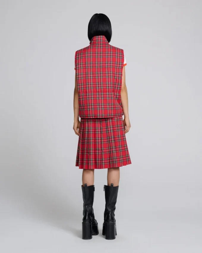 Tartan Puffer Yelek