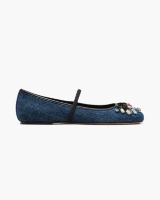 The Gem Denim Sabrina Ballerina