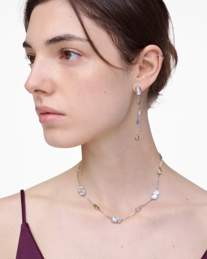 The J Marc Luxe Gem Linear Küpeler
