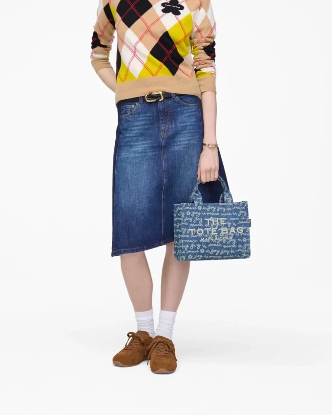 The Joy Denim Küçük Tote Bag The Joy Denim Küçük Tote Bag