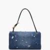 Trinket Charm Denim Büyük Çift Çanta Trinket Charm Denim Büyük Çift Çanta