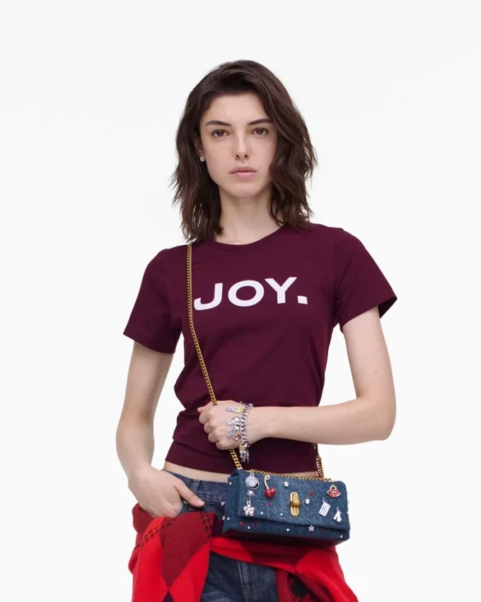 Trinket Charm Denim Çift Zincirli Mini Çanta Trinket Charm Denim Çift Zincirli Mini Çanta