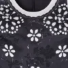 Trompe L’Oeil Eyelet Elbise