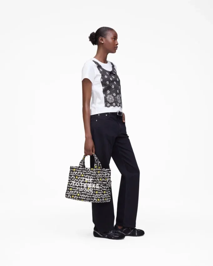 Trompe L’Oeil Eyelet Slim Tee