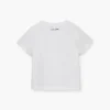 Trompe L’Oeil Eyelet Slim Tee