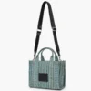 Yıkanmış Monogram Denim Küçük Tote Bag