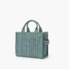 Yıkanmış Monogram Denim Küçük Tote Bag