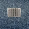 Yırtık ve Onarılmış Flüt Desenli Denim Ceket Yırtık ve Onarılmış Flüt Desenli Denim Ceket